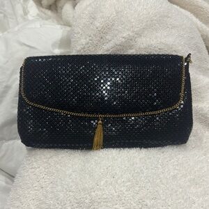 Elegant Black Sequin Clutch
